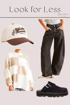 Cool girl fall outfit idea! Featuring barrel jeans and the coolest clogs! #LTKFindsUnder100 #LTKMidsize #LTKStyleTip Barrel Jeans, Girls Fall Outfits, Casual Fall Outfits, Girl Falling, Fall Outfit