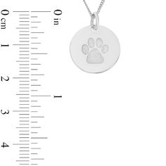 For the animal lover in your life, this personalized disc pendant is a sweet gift. Created in sterling silver, this round disc showcases an etched paw print along one side. The other gleams with a name or message - up to 10 characters in length - inscribed in an uppercase font. Buffed to a brilliant luster, this pendant suspends along an 18.0-inch curb chain that secures with a spring-ring clasp. Silver Jewelry With Paw Print, Silver Paw Print Round Pendant Necklace, Personalized Silver Jewelry With Paw Print, Paw Print Round Pendant Jewelry As Gift, Paw Print Round Pendant Jewelry Gift, Paw Print Round Pendant Jewelry For Gift, Silver Paw Print Jewelry For Personalized Gift, Silver Jewelry With Paw Print For Personalized Gift, Paw Print Design