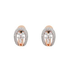 Step into a world of elegance when you wear these 18k rose gold and diamond stud earrings by Virani Jewelers. Designed to celebrate the beauty of minimal jewelry, these diamond earrings showcase intricate detailing and the captivating sparkle of diamonds. The combination of rose gold and diamonds creates a harmonious balance, resulting in a pair of Indian gold earrings that effortlessly enhances your style.Features• 18k rose gold• Diamonds• Minimal designSpecifications:• Minimum Earring Width - Luxury Rose Gold Diamond Earrings With Brilliant Cut, Luxury Rose Gold Diamond Earrings, Luxury Rose Gold Diamond Earrings With Halo Design, Luxury Rose Gold Earrings With Single Cut Diamonds, Dazzling Rose Gold Brilliant Cut Diamond Earrings, Elegant Rose Gold Diamond Earrings With Halo Design, Elegant Rose Gold Earrings With Single Cut Diamonds, Classic Rose Gold Diamond Bridal Earrings, Rose Gold Diamond Earrings With Brilliant Cut