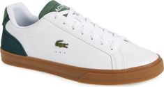 Lacoste Lerond Pro Sneaker (Men) | Nordstromrack Casual Skate Shoes With Logo And Round Toe, Casual Skate Shoes With Embossed Logo, Casual Low-top Skate Shoes With Embossed Logo, Lacoste Sneakers Outfit Men, Cheap Men's Lace-up Sneakers, Lacoste Bag For Men, Luxury Men's Slip-on Sneakers With White Sole, Lacoste White Sneakers, Sneaker Men