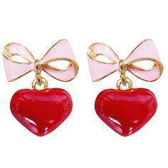 PRICES MAY VARY. Bow and love match, as well as candy color, take you into girlhood. a variety of color selection,Simple design,High quality, reasonable price,The best gift for yourself or relatives and friends Size:1.5*2.0cm (1.0inch=2.54cm) 1 Pairs 8 grams High quality products,Can keep for a long time Wrapping: Gift Box,Wipe Cloth,Yarn Bag This is a Cute Earrings, Bow and love match, as well as candy color, take you into girlhood. Candy colored studs add color to your life, a variety of color Yarn Bag, Heart Shaped Earrings, Colorful Candy, Fashion Elegant, Heart Candy, Cute Earrings, Candy Colors, Dream Wardrobe, Jewelry Earrings Studs