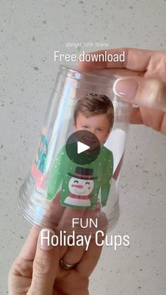 134K views · 1.6K reactions | 🔗 Comment CUPS for a link to fun FREE printables! 🙌🏻  You’ll need:  🎄 Free templates  🎄Picture of kids faces 🎄 Clear cups 🎄 Glue  Visit my link in bio if you want to grab more free printables!  Have fun!! | Bright Little Brains