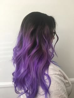 Descendants Dr, Purple Hair Highlights, Purple Hair Color, Purple Balayage, Light Purple Hair, Hair Change, Purple Ombre Hair, Dark Purple Hair, Creative Hair