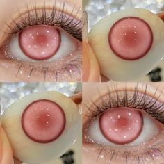 Star Contacts, Pink Eye Contacts, Red Eyes Contacts, Sandwich Painting, Pink Contacts, Red Contacts Lenses, Hunter Character, Cool Contacts, Red Contacts