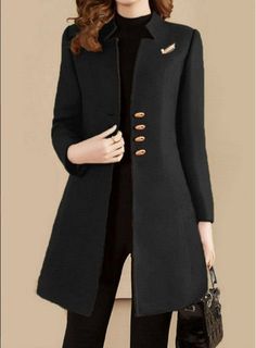 Collar: suit collarcolour: Khaki, black, orange, blueCN: ZhejiangBrand Name: wfamhOuterwear Type: Wool & BlendsOrigin: Mainland ChinaGender: WOMENMaterial: Wool,PolyesterSleeve Length(cm): FullClothing Length: LongPattern Type: SolidDecoration: Button,Pockets,SplicedCollar: O-NeckClosure Type: Single BreastedType: LOOSESleeve Style: RegularMaterial Composition: polyesterStyle: Office LadyModel Number: F07Age: Ages 35-45 Years OldRelease Date: SS2021 Plain Coats, Suit Collar, Loose Fashion, Coat Outfit, Woman Suit Fashion, Woolen Coat, Business Dresses, Fashion Design Clothes, Girls Fashion Clothes