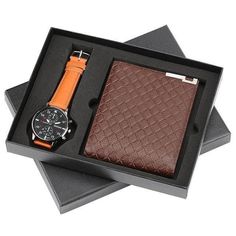 Color: gift set 12 Elegant Wallet, Gifts Set, Mens Watches Leather, Modern Watches, Purse Gift, Wallet Gifts, Leather Gifts, Gift Packs, Mens Gift Sets