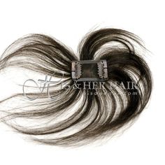 Crown-Small Base Hair In Clip, Grey Hair Topper, Crown Hair Extensions, Grey Hair Pieces, Making Wigs, Natural Hair Accessories, Angora Goat, Real Hair Extensions, Natural Hair Extensions