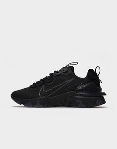 Black Nike Trainers, Nike React Vision, Nike Trainers, Nike React, Black Trainers, Nike Air Max 95, Triple Black, Into The Future, Junior Outfits