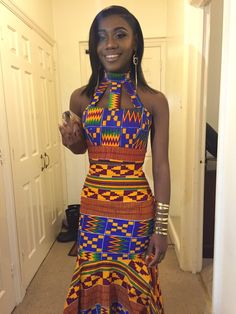 My prom dress, african clothing, kente cloth, africa, #promdress #africandress #africanclothing #kente Kente Dresses, Trending Ankara Styles, Africa Fashion Style, Latest Ankara Styles 2019, African Prom Dresses, Latest Ankara Styles