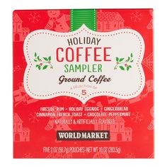 holiday coffee sampleer ground coffee