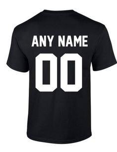 Personalization - The Art of Soccer Shop Sports Fan Cotton Jersey With Team Name, Cotton Jersey With Letter Print For Team Events, Black Cotton Team Spirit Jersey, Black Cotton Baseball Jersey, College Football Season Jersey With Letter Print, Sports Fan Cotton Jersey With Letter Print, Team Spirit Cotton Jersey With Letter Print, Black Number Print Top For Game Day, Sports Fan Cotton Jersey With Crew Neck