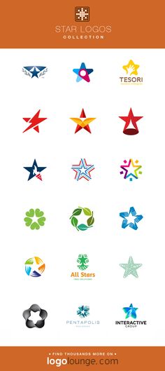 the star logos collection is shown here