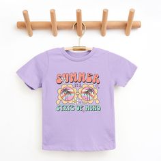 Looking for a cute tee for your kids? We have the perfect Summer State Of Mind graphic tee addition to their closet! Also available in toddler tees. Trending Graphic Tees, Dark Lavender, Minnie Mouse Bow, Bow Shorts, Minnie Mouse Girl, Horse T Shirts, Top Graphic Tees, Kids Outfits Girls, Toddler Tees