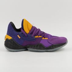 Adidas Harden Vol. 4 'Su Casa Mi Casa - Los Angeles Lakers' Fw7496 Size 7.5 Shoes Are Brand New And Have Never Been Worn. Shoes Do Not Come With Their Original Box. Sporty Yellow Sneakers With Textured Sole, Yellow Synthetic Basketball Shoes With Boost Midsole, Adidas Cushioned Basketball Shoes, Adidas Basketball Shoes With Cushioned Footbed, Yellow Synthetic Basketball Shoes With Cushioned Footbed, Adidas Basketball Shoes With Boost Midsole And Round Toe, Yellow Mid-top Basketball Shoes With Rubber Sole, Sporty Purple Sneakers With Textured Sole, Yellow Mid-top Basketball Shoes With Abzorb Midsole