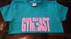 Gymnast Shirt// Gymnastics shirt// Cute Gymnast shirt with glitter vinyl Gymnastic Tshirt Ideas, Sporty Glitter Print T-shirt For Sports, Sporty Crew Neck T-shirt With Glitter Print, Fitted Casual Top With Glitter Print, Casual Cotton Tops With Glitter Print, Crew Neck Cotton Shirt With Glitter Print, Green Letter Print Tops For Cheerleading, Cotton Cheerleading Top With Glitter Print, Cotton Crew Neck Shirt With Glitter Print