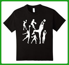 a black shirt with white silhouettes of people playing basketball