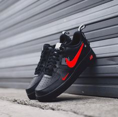 "Unleash your daring spirit with our Custom Air Force 1 Black Red shoes! Designed for the risk-takers, these bold shoes feature a striking black and red color scheme that will make you stand out from the crowd. Step into a world of adventure and make a statement with every step!" 🔥 100% genuine, Brand New. 👟 Custom sneakers. 💫 Every pair is hand-made to order. ✨ Best quality waterproof and scratch-proof paints used.✨ 1000+ satisfied customers across various platforms. 🌎Free worldwide shippin Black Nike Air Force 1 Sporty Shoes, Sporty Black Nike Air Force 1 For Sports, Black Lace-up Custom Sneakers For Training, Black Lace-up Training Sneakers, Black Nike Air Force 1 Lace-up With Branded Insole, Red Running Shoes For Streetwear, Nike Air Force 1 Black Urban Style, Nike Air Force 1 Black Sporty Sneakers, Black Nike Air Force 1 Sporty Style