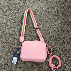 Universal Thread Pink Crossbody Bag. Spring Travel Box Bag With Adjustable Strap, Trendy Spring Box Bag With Adjustable Strap, Rectangular Bag Strap For Spring, Spring Crossbody Box Bag With Detachable Strap, Spring Crossbody Box Bag With Adjustable Strap, Spring Shoulder Box Bag With Adjustable Strap, Pink Crossbody Bag Strap For Travel, Pink Crossbody Shoulder Bag With Long Strap, Pink Crossbody Bag With Long Strap