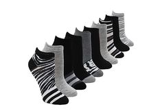 Steve Madden Low Cut Women s Socks 10 Pack Get all the best feels from the Steve Madden Low Cut women s Socks 10 Pack. Featuring a nylon blend fabric with a ribbed cuff to stay put, this lightweight sock is right on time for spring. Pair with your favorite looks. Fabric materialAnkle-lengthRibbed cuffAssorted colors/printsFits women s Shoe sizes Sporty Black Socks For Spring, Trendy No-show Stretch Socks, Trendy Gray Socks For Spring, Comfortable Black Socks For Spring, Low Cut Socks, Rack Room Shoes, Rack Room, All The Best, Socks Women