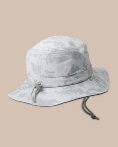 Soak up all your summer days on the coast in our camo print sun hat. Perfect for keeping the rays out of your face and includes a performance sweatband. Style: 8767 Casual Brimmed Sun Hat For Outdoor Activities, Casual Bucket Hat With Uv Protection And Adjustable Fit, Casual Outdoor Hat With Upf 50+, Casual Outdoor Bucket Hat With Upf 50+, Casual Outdoor Sun Hat With Short Brim, Casual Outdoor Sun Hat With Curved Brim, Casual Sun Hat With Short Brim For Outdoor, Casual Bucket Hat With Upf 50+ For Outdoor, Casual Breathable Bucket Hat For Vacation