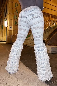 These unique fringe flare jeans combine vintage elements with modern style, making them a standout addition to your wardrobe. Perfect for those who want to embrace a bohemian vibe with a contemporary twist. High-waisted design for a flattering fit Fringe detailing adds texture and movement Comfortable denim material 🧷 Size Chart - True size, but it's a slim cut. Go up one size. Small Medium Large XL 2XL 4-6 8-10 12-14 16-18 20-22 Vintage Elements, Denim Material, Go Up, Jeans Style, Flare Jeans, Dress Skirt, Modern Style, Denim Jeans, Perfect Fit