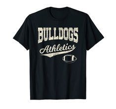 PRICES MAY VARY. bulldogs, School Sports, parents, students and teachers, Team merch. Cute graduation present for High School Seniors, preschool, middle school, elementary school, show your support for your school, your team and your players. good for Proud parents too. Game days, spirit days, football games, home coming, playoffs and more. Great for players, students, brothers, sisters, parents and grandparents. Show your team pride! Cheer on the bulldogs! Lightweight, Classic fit, Double-needl Spirit Days, School Elementary, Proud Parents, Graduation Present, Brothers Sisters, High School Football, School Football, Spirit Wear, School Sports