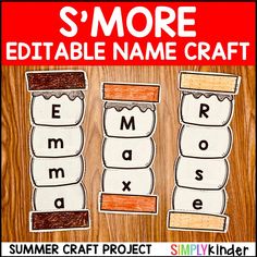 some sort of printable name craft for kids to use in their writing and crafts