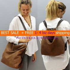 Sale!! leather backpack Crossbody convertible #bagsandpurses #backpack @EtsyMktgTool #leatherbackpack #leatherbags #backpackpurse Large Capacity Brown Leather Backpack For On-the-go, Brown Leather Backpack With Large Capacity For On-the-go, Brown Leather Backpack Large Capacity For On-the-go, Brown Leather Softback Backpack, Brown Hobo Bag With Large Capacity Backpack Style, Brown Hobo Bag With Large Capacity, Brown Leather Backpack Tote With Large Capacity, Brown Leather Tote Backpack With Large Capacity, Versatile Brown Leather Satchel Backpack