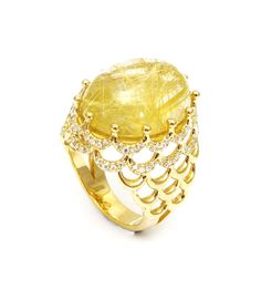 Crown quartz gem gold & diamonds ring made of Yellow Gold and Routil Quartz & Diamonds. special design ,gold & diamonds crown present for your queen. Gemstone: Small Diamonds - 0.45 carats Available gemstones: Diamond, Cab Routil Quartz 20/15 oval Metal: Yellow Gold 14k Available metals: Yellow Gold 14k, Yellow Gold 18k Weight: 12.60 gram Catalog code: RH-4786 Condition: New Designer: Cohen Jewellers Free shipping 1-3 business days shipping Exquisite Yellow Gold Diamond Ring With Gemstone, Luxury Yellow Sapphire Rings With Diamond Accents, Luxury Yellow Sapphire Ring With Center Stone, Luxury Yellow Gold Citrine Diamond Ring, Luxury Citrine Diamond Ring In Yellow Gold, Luxury Yellow Rings With Rose Cut Diamonds, Luxury Yellow Sapphire Diamond Ring Gift, Luxury Citrine Diamond Ring With Prong Setting, Luxury Oval Yellow Sapphire Diamond Ring