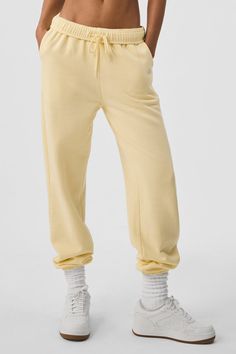 Accolade Sweatpant - Lemon Ice Lemon Ice, Polo Ralph Lauren Women, Ralph Lauren Women, Fleece Sweatpants, Printed Joggers, Street Look, Yoga Shop, Sweaters Knitwear