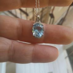 Elegant Natural Swiss Blue Topaz Silver Pendant Surrounded By Moissanite Stones. 9,90 Carats,The dimensions of  1x1,5cm, Chain included.  With a Nice Packing Together With Small Gift.🎉 If you have any question, please feel free to contact me. We will be happy to help.💖 Visit my shop to view more handmade jewels;  https://lagomsilverjewelry.etsy.com For Shipping, Cancelling, Refunding and Sales information, please look at the "Announcement" in the shop. Handmade Jewel, Swiss Blue Topaz, Small Gift, Sterling Silver Pendant, Sterling Silver Pendants, Small Gifts, Blue Topaz, Silver Pendant, Topaz