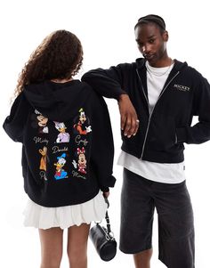 Hoodies & Sweatshirts by ASOS DESIGN For 'no plans' plans Fixed hood Zip fastening Long sleeves Front pockets Mickey Mouse & Friends print Oversized fit Unisex style Black Disney Sweatshirt For Streetwear, Disney Cotton Hoodie For Streetwear, Black Mickey Mouse Sweatshirt For Streetwear, Mickey Mouse Long Sleeve Sweatshirt For Streetwear, Cotton Hooded Hoodie With Mickey Mouse Design, Zip Through Hoodie, Converse Chuck Taylor White, Spring Floral Dress, Long Black Dress