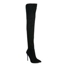 You will love these fashion-forward London Rag Atelier stretch stiletto boots. Click this FOOTWEAR GUIDE to find the perfect fit and more! You will love these fashion-forward London Rag Atelier stretch stiletto boots. Click this FOOTWEAR GUIDE to find the perfect fit and more! SHOE FEATURES Knee-high design Stretch construction Durable rubber outsole Zipper closure for a secure fitSHOE CONSTRUCTION Faux suede upper Polyester lining Polyurethane midsole TPR outsoleSHOE DETAILS Pointed toe Zipper Sleek Fitted Knee-high Boots, Modern Fitted Boots With Pointed Toe, Modern Fitted Knee-high Heeled Boots, Modern Fitted Pointed Toe Boots, Modern Fitted Black Knee-high Boots, Modern Black Fitted Knee-high Boots, Sleek High Shaft Fitted Heeled Boots, Sleek High Shaft Heeled Boots, Sleek Fitted High Shaft Heeled Boots