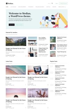 the wordpress theme is clean and modern