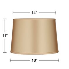 a lamp shade is shown with measurements