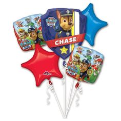 Anagram PAW PATROL BOUQUET Balloon Bouquet 32723-01-A-P Paw Patrol Balloon Bouquet, Paw Patrol Badge, Paw Patrol Balloons, Paw Patrol Party Supplies, Balloon Pictures, Girls Party Decorations, Paw Patrol Characters, Disney Theme Party, Chase Paw Patrol