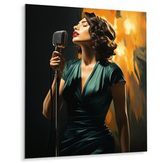 Bring Contemporary Abstraction to your home with this metal wall decor. This "Jazz woman glamour in Melodic Elegance I" Metal Artwork is available in several sizes, making it the focal point of any room or office. Elevate your space with our exquisite Metal Wall Decor printed on a sleek Aluminium sheet. The marriage of industrial strength and artistic finesse creates a stunning visual impact. This durable, contemporary piece adds a modern edge to any room, effortlessly blending style and substan People References, Grey Home Decor, Accent Wall Decor, Aluminium Sheet, Vintage Glamour, Metal Artwork, House Of Hampton, Adidas Samba, Metal Wall Decor