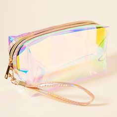 Unique Style Wristlet See Through Make Up Toiletry Pouch Handbag Size : 7.25" X 3.8" X 2.75" Wristlet Size : 6.6" L / Detachable Material : 100% Tpu Zipper Closure Transparent Makeup Bag M 5313 B Transparent Pouch, Transparent Bags, Wristlet Size, School Suplies, Clear Pouch, Makeup Purse, Bag Suitcase, Transparent Bag, Toiletry Pouch