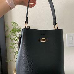 Brand New With Tags. Never Used, Just Ordered The Wrong Bag. Coach Small Bucket Bag. Black Pebbled Leather. Comes With Cross Body Strap Still In Packaging. Excellent Condition. Small Bucket Bag, Small Buckets, Bags Coach, Black Pebbles, Pebbled Leather, Coach Bags, Cross Body, Bucket Bag, Bag Lady