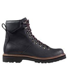 Heritage-inspired design meets durable construction in a stylish lace-up leather boot that's ready to explore the city. Order regular shoe size. (For half sizes not offered, order up to next whole size. ) D-rings and speed hook for a secure fit and easy on/off. High-quality, responsibly-sourced leather upper. Lightweight, lugged Vibram® rubber outsole for durability and traction. Soft leather lining for comfort. Imported. | Men's Portland Boots, Lace-Up, Leather/Rubber Mens Work Boots Outfit, Outdoor Leather Work Boots With Lacing, Rugged Leather Waterproof Boots With Lacing, Mens Fall Boots, Engineer Boots Men, Mens High Boots, Mens Biker Boots, Mens Lace Up Boots, Boots Outfit Men