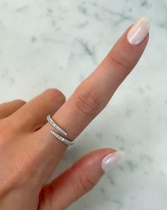 Moissanite  Diamond Open Wrap Ring for Women / 14k Solid Gold Stackable Ring for Bride / Open Spiral Ring Gift for her / Twisted Band Gap Ring 14k solid gold Diamond Shape: 40 Round Diamonds Diamond Weight: 0.21 Carat 1.7 mm at widest point ❃ 𝐎𝐮𝐫 𝐒𝐞𝐫𝐯𝐢𝐜𝐞𝐬 ❃ ❃ 𝐒𝐩𝐞𝐜𝐢𝐚𝐥𝐭𝐲 𝐚𝐧𝐝 𝐍𝐨𝐭𝐞𝐬 ↣ Customized Designer Jewelry. ↣ Offer All cuts which you dream it to make with moissanite. ↣ Updating every step of your ordered jewelry. ↣ All listed jewelry in our stores is made to order. ↣ Make jewelry and stone when order placed as all are handmade customization items, so we didn't have in stock. ↣ Listed items images are taken in sunlight and originally uploaded here for the reference to my work. ↣ If you order it, we can make the same with the time period which declared in a part Gap Ring, Ring For Bride, Diamond Wrap Ring, Diamond Ear Cuff, Necklace Length Guide, Ring Inspo, Bracelet Size Chart, Diamond Huggies, Gold Rings Stackable