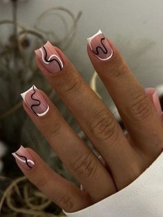 Work Nails, Her Nails, Short Square Acrylic Nails, White Nail, Nagel Inspo, Short Acrylic Nails Designs, Square Acrylic Nails, Fire Nails, Minimalist Nails