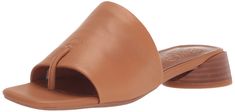 PRICES MAY VARY. Women's slide sandal with Leather upper responsibly sourced through the Leather Working Group Eco-conscious linings with soft + sustainable comfort sandals for women Women's slip-on fit dress sandal open square toe with hidden thong post Comfortable slip on sandal with extra padding for added comfort available in medium and wide width 1.18 inch sculpted oval block heel with low heel height for everyday wear Women's comfortable slip on shoe great for many occasions: wear to work, Comfortable Sandals For Spring, Spring Flat Slides, Brown Slides With Branded Insole, Modern Brown Slides For Spring, Summer Slip-on Slides Medium Width, Summer Medium Width Slip-on Slides, Brown Slides For Spring, Brown Spring Slides, Comfortable Brown Slides For Spring