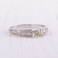 Art deco ring, Silver promise ring, Women ring silver, Peridot ring, Promise ring for her, Antique ring, Filigree ring, Victorian ring WE OFFER UNLIMITED PERIOD INSTALLMENTS PLAN This is a beautiful, stunning, feminine ring that works well for all occasions, styles, and ages. You will love it! Ring information: Main stone: Peridot Approximate size: 3.0mm Metal type: Silver Metal stamp: 925 Sterling Silver Installment Payments We offer installment payments for an unlimited period for absolutely a Cottage Core Promise Rings, Sapphic Promise Rings, Aesthetic Promise Rings Silver, Green Wedding Ring Silver, Antique Silver Ring, Unique Promise Rings For Her Silver, Green Topaz Sterling Silver Promise Ring, Filigree Ring For May Birthstone Gift, Green Sterling Silver Stackable Promise Rings