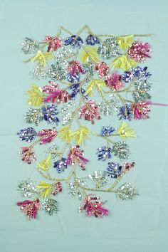 an image of colorful flowers on blue background