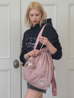 CITYBREEZE is a brand that presents contemporary high-end casual styles based on the “effortless chic” mood.- Set item with backpack and keyring bag- Lightweight 100% nylon used- Brand logo label is added on the bottom- Drawstring type open and closing Multifunctional Bags For School, Casual Large Capacity Pink Backpack, Trendy Pink Backpack With Pockets, Functional Pink Everyday Bags, Casual Pink Shoulder Bag For Travel, Pink Backpack With Pockets For Everyday Use, Pink Shoulder Bag With Pockets For On-the-go, Sporty Pink Shoulder Bag For Daily Use, Functional Pink Shoulder Bag For Daily Use