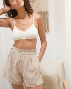 We have been wanting a simple organic cotton bralette that also adjusts so here it is! So soft, comfortable and supportive. Adjusts with gold sliders. Fabric has 10% lycra in it for comfort & support.fit: true to size, size up if in between sizescare: machine wash cold water, tumble dryfabric: 90% organic cotton/ 10% lycraMade in Los Angeles*model is 5' tall and has a 32C cup size. She is wearing a size medium bra Everyday Cotton Bra, Summer Nursing Bra For Everyday Use, Summer Cotton Bra, Summer Everyday Cotton Bra, Summer Triangle Top Nursing Bra, Summer Everyday Bra, Everyday Cotton Nursing Bra, Summer Seamless Triangle Top Nursing Bra, Everyday Cotton Nursing Bra With Built-in Bra