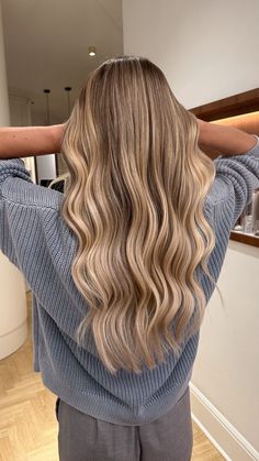 Hair Inspo Color Natural Blonde, Cool Level 8 Blonde, Salon Blonde Hair, Super Blonde Highlights On Brown Hair, Soft Hair Highlights, Blond Hair With Extensions, Blonde Natural Highlights On Dirty Blonde Hair, Natural Looking Blonde Balayage, Light Brown Hair W Blonde Highlights