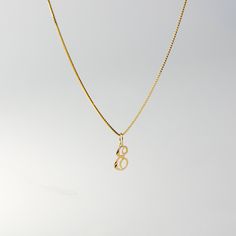 A timeless piece that will never go out of style. This 14K gold calligraphy pendant is the perfect and most stunning way of keeping a name close to your heart. We handmade each piece so you can assure you're getting a one-of-a-kind pendant that is not like any other. This 14K solid gold letter pendant is flawlessly crafted to look super chic and elegant around your neck. Pair it with a nice gold chain and wear it with almost all of your outfits. The piece is such a versatile lettering necklace.