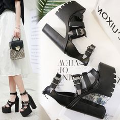 Material: PU Platform Height: 6.5cm Heel Height: 15cm Size: 34-39 Color: Black All measurements are approximate and can vary slightly. Please check the size before order. How to Measure Feet Length Egirl Clothes, Fishnet Stockings, Miu Miu Ballet Flats, High Heel Sandals, Over The Knee, Sandals Heels, Heel Height, High Heels, Stockings